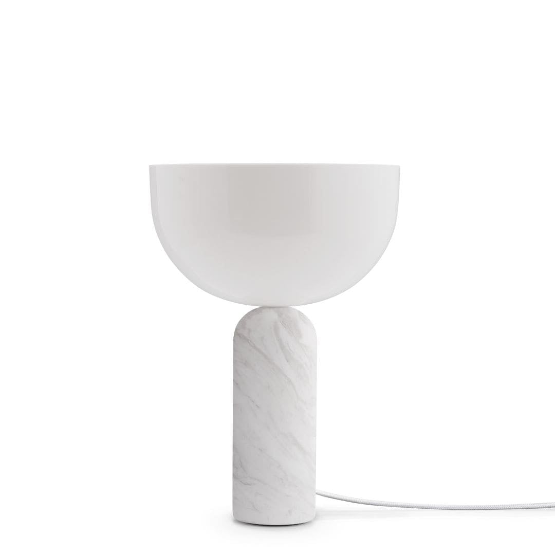 Produktbillede af Kizu Bordlampe Hvid Marmor Small New Works i premium kvalitet