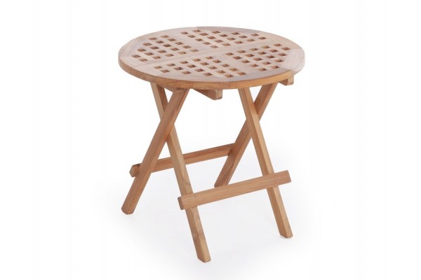 Produktbillede af Klapbord Kerneteak Ø50 cm på tilbud i høj kvalitet