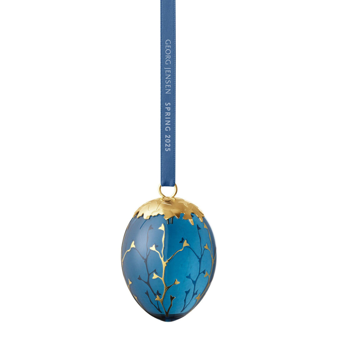 Georg jensen Georg jensen Spring 2025 pyntæg med 18K guld, glas – frontbillede (Ornament)