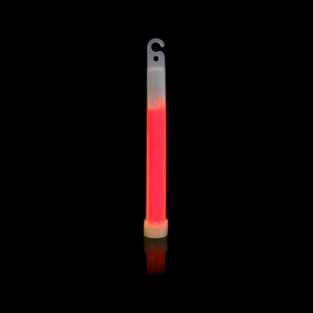 Knæklys 1 stk. 17 x 130 mm blå orange grøn rød pink eller gul Rød