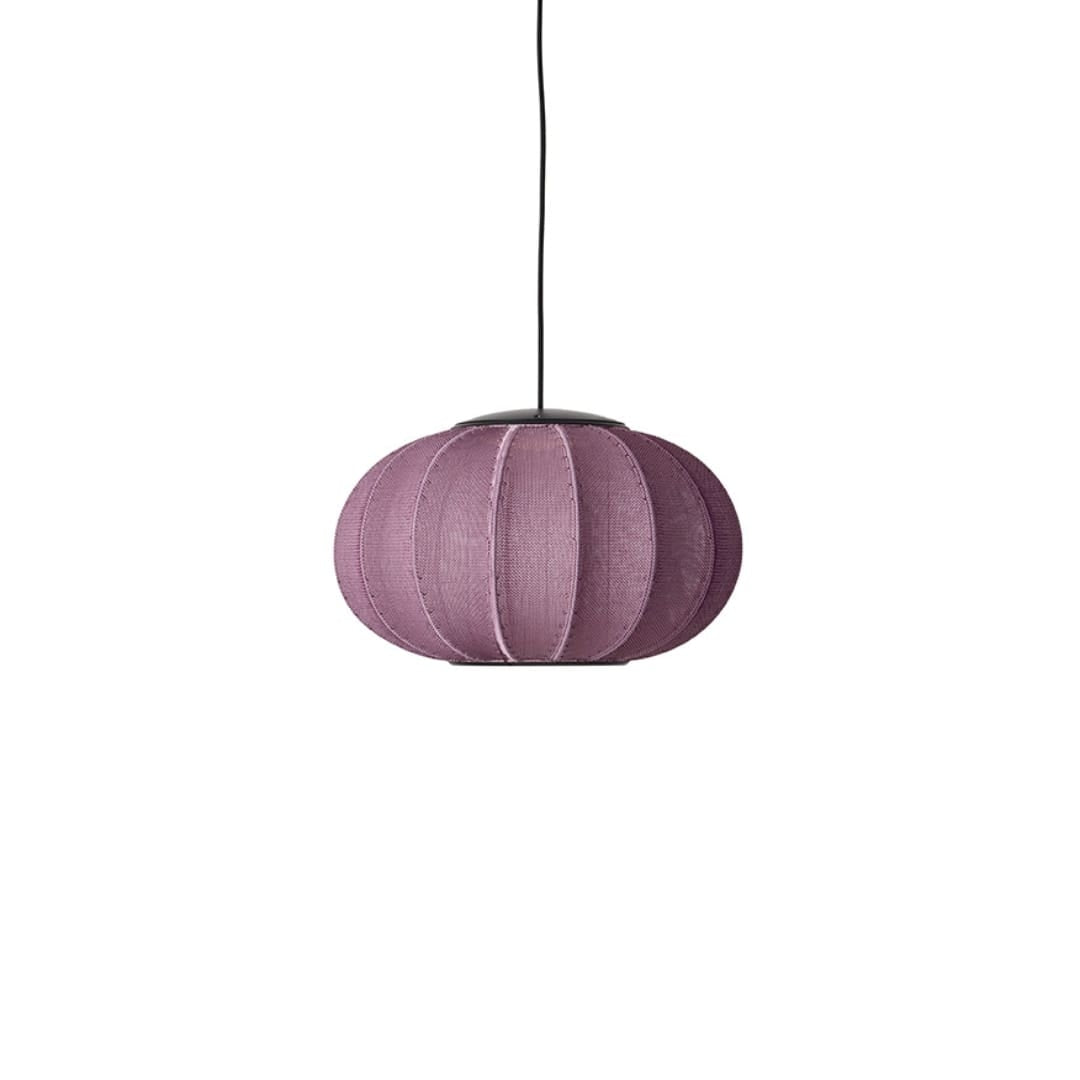 Knit-Wit 45 LED Oval Pendel Burgundy Made By Hand
