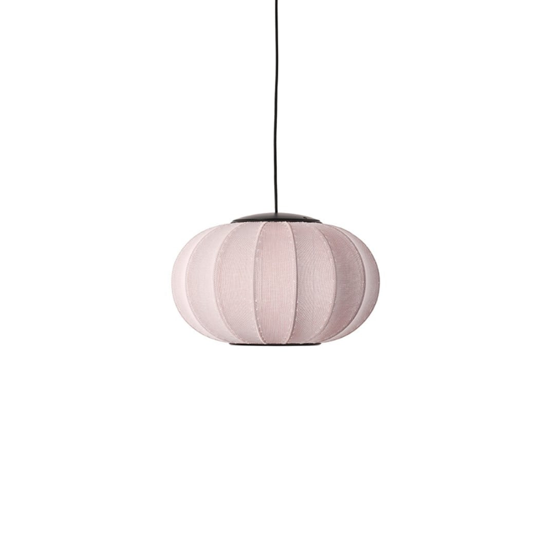 Knit-Wit 45 LED Oval Pendel Light Pink Made By Hand