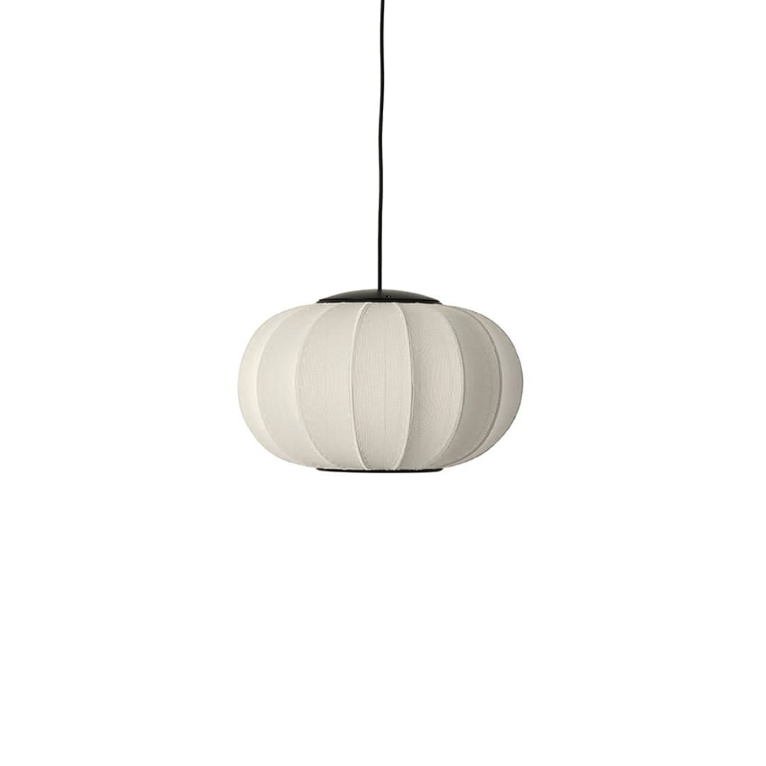 Knit-Wit 45 LED Oval Pendel Pearl White Made By Hand