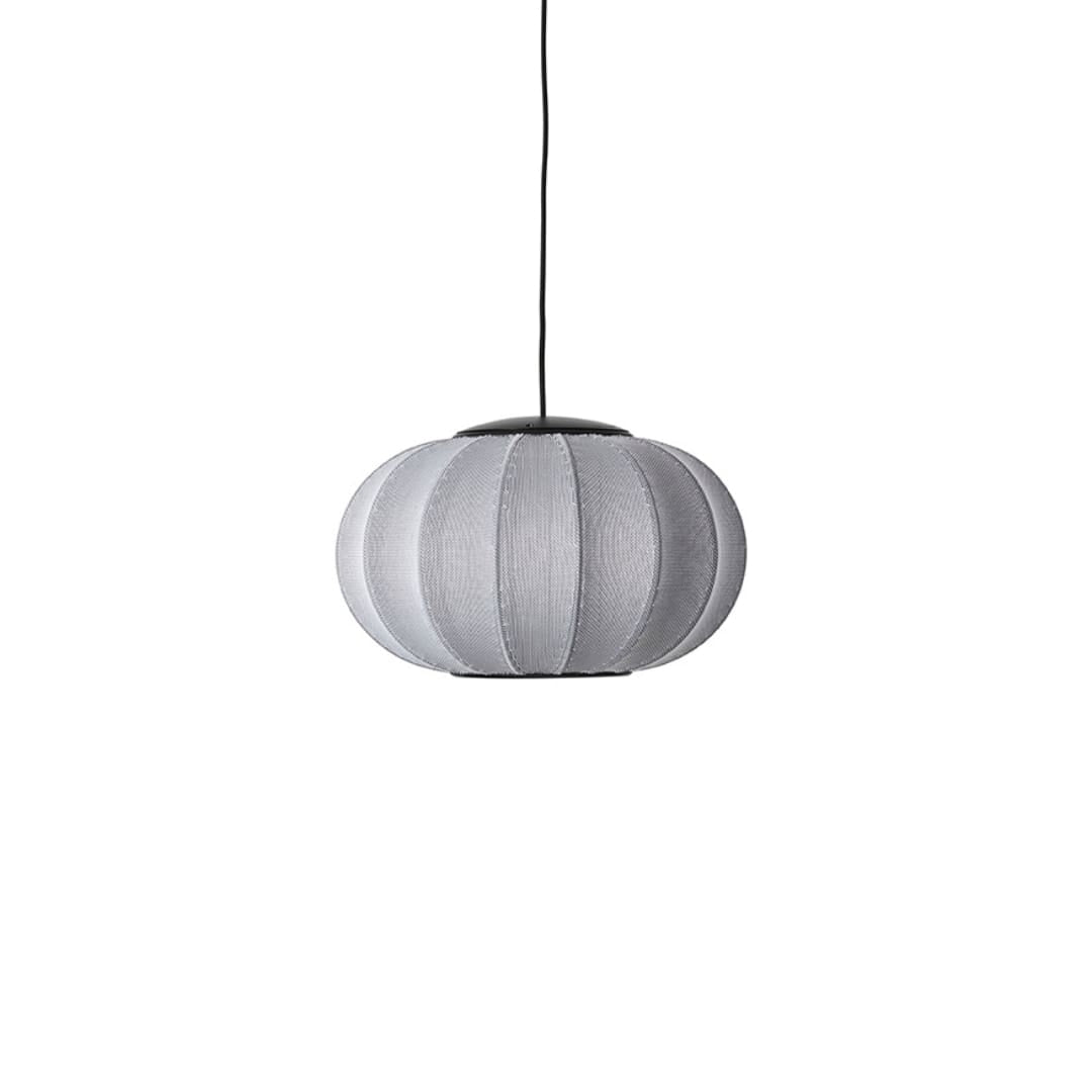 Knit-Wit 45 LED Oval Pendel Silver Made By Hand