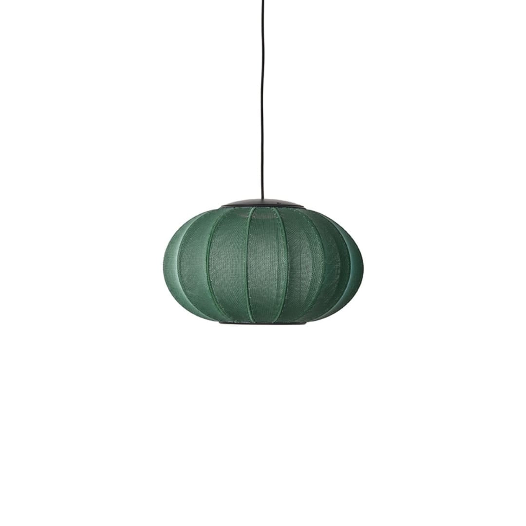 Produktbillede af Knit-Wit 45 Oval Pendel Tweed Green Made By Hand i premium kvalitet
