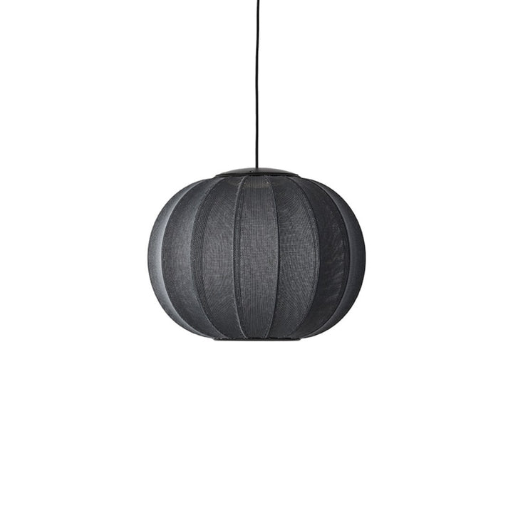 Knit-Wit 45 LED Round Pendel Black Made By Hand