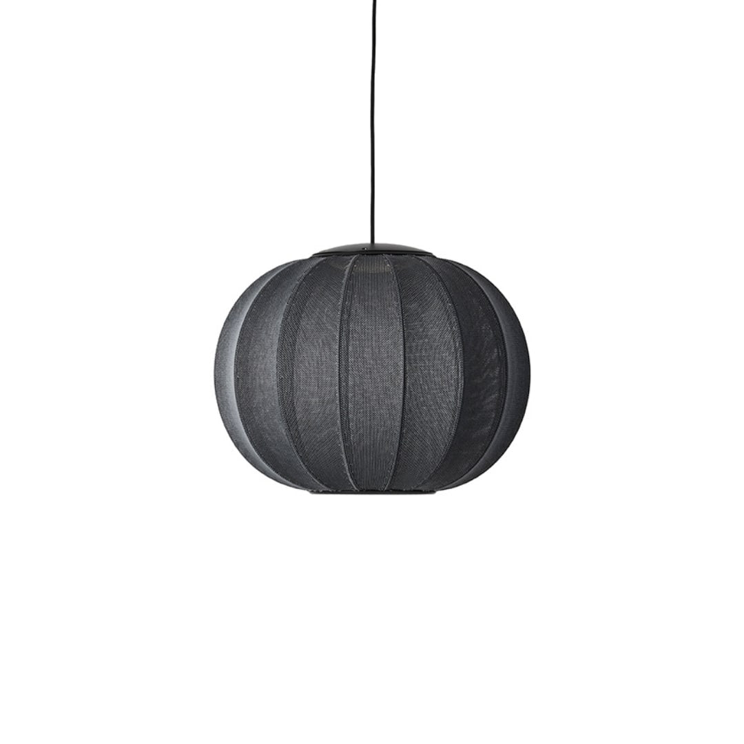 Knit-Wit 45 LED Round Pendel Black Made By Hand