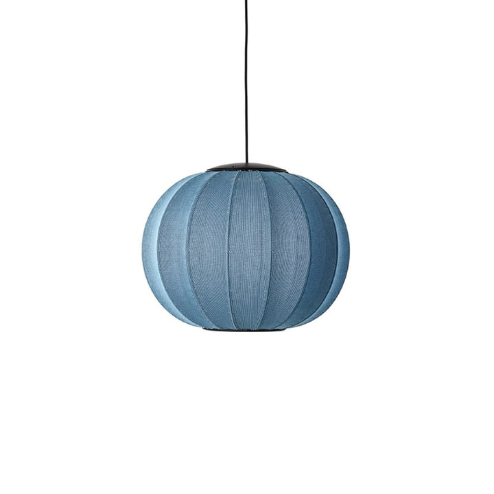 Knit-Wit 45 LED Round Pendel Blue Stone Made By Hand