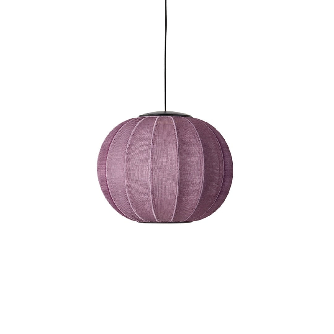 Knit-Wit 45 LED Round Pendel Burgundy Made By Hand