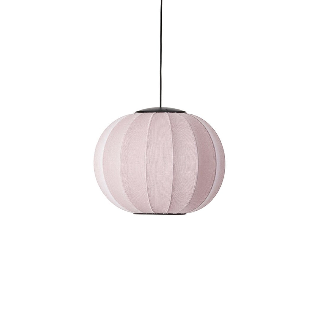 Knit-Wit 45 LED Round Pendel Light Pink Made By Hand
