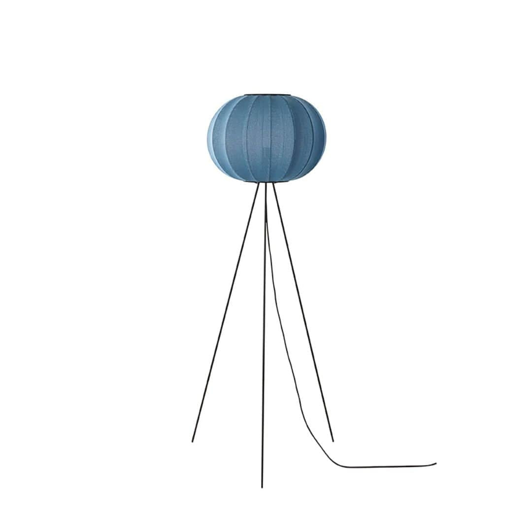 Knit-Wit 45 Round Gulvlampe High Blå Made by Hand