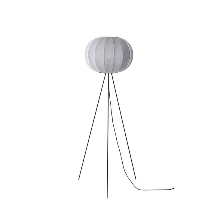 Knit-Wit 45 Round Gulvlampe High Silver Made by Hand