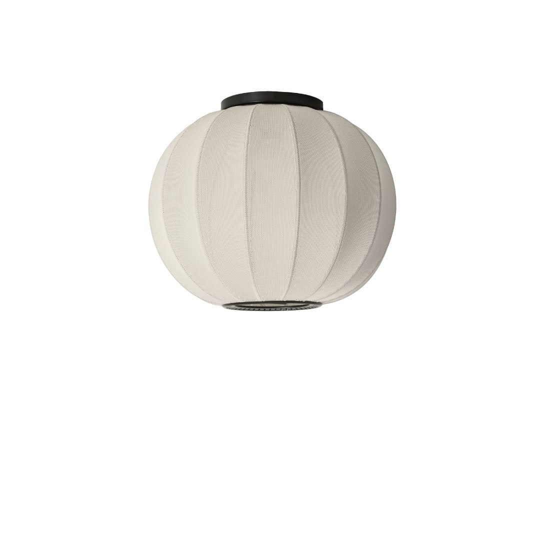 Produktbillede af Knit-Wit 45 Rund Loftlampe Perle Hvid Made by Hand i premium kvalitet