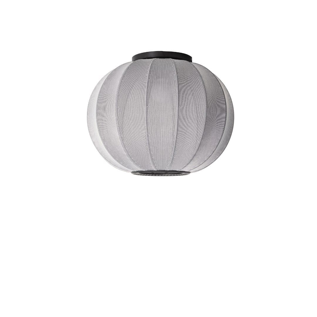 Produktbillede af Knit-Wit 45 Rund Loftlampe Silver Made by Hand i premium kvalitet
