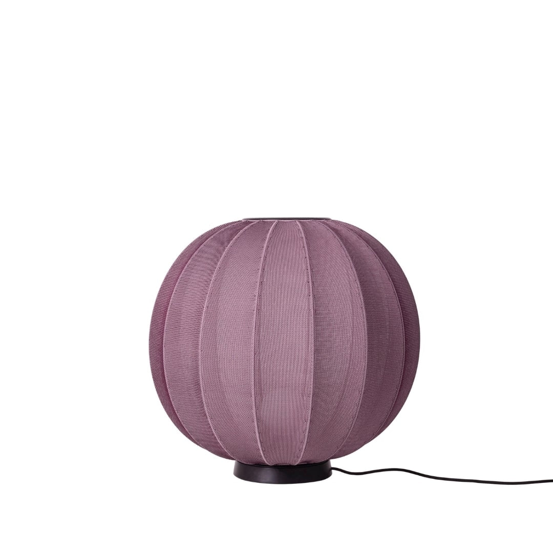 Knit-Wit 60 Round Gulvlampe Burgundy Made by Hand