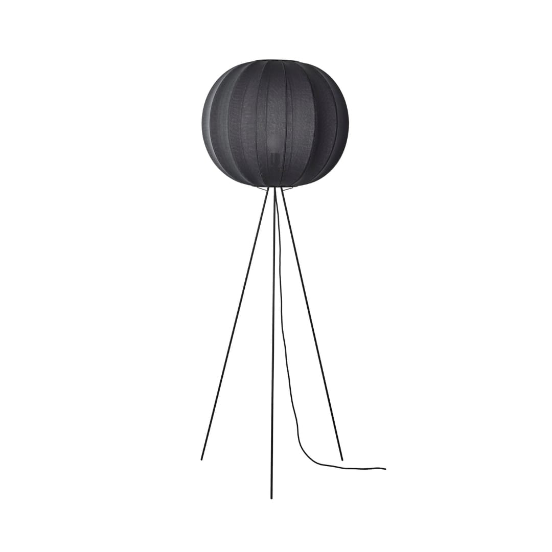 Knit-Wit 60 Round Gulvlampe High Sort Made by Hand