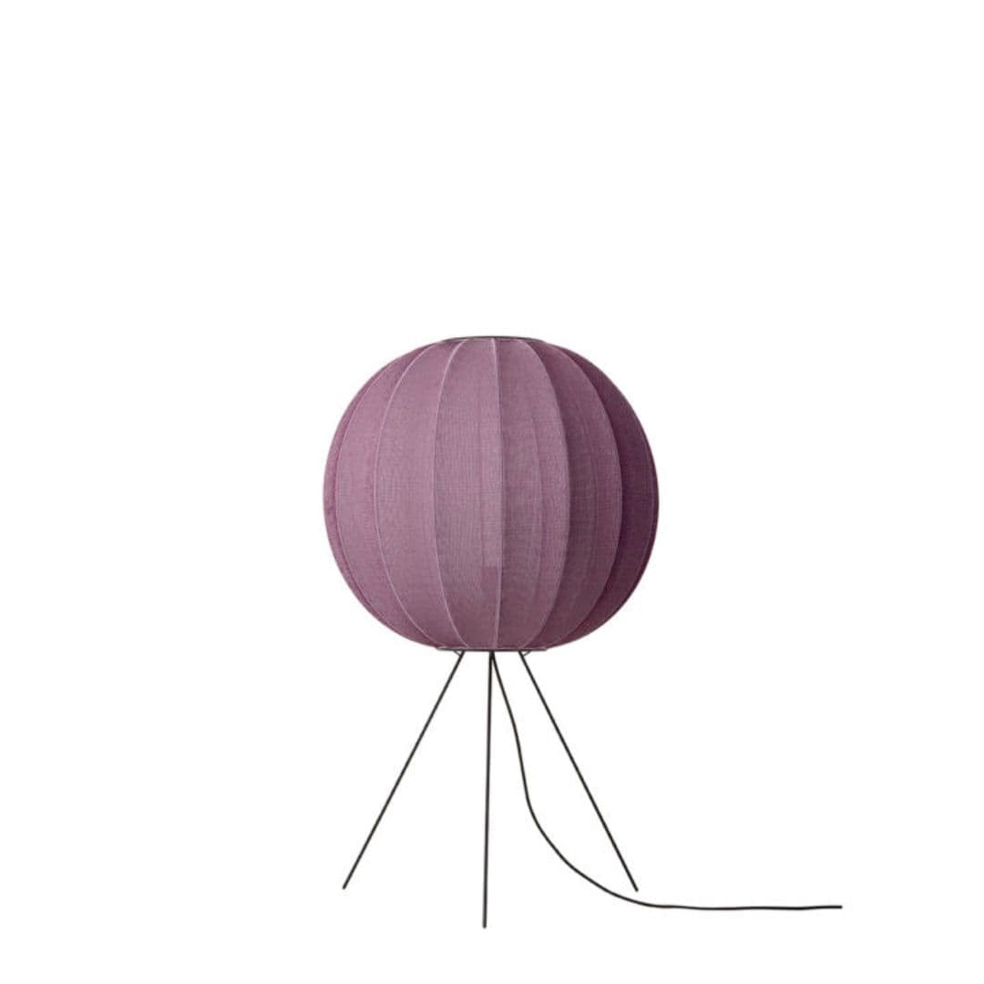 Produktbillede af Knit-Wit 60 Round Gulvlampe Medium Burgundy Rød Made by Hand i premium kvalitet
