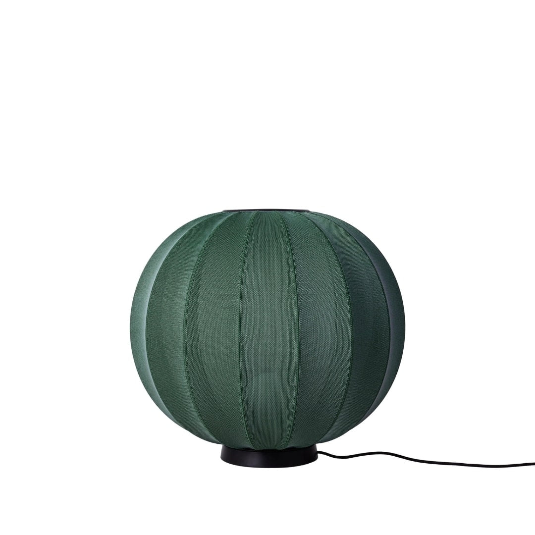 Knit-Wit 60 Round Gulvlampe Tweed Green Made by Hand