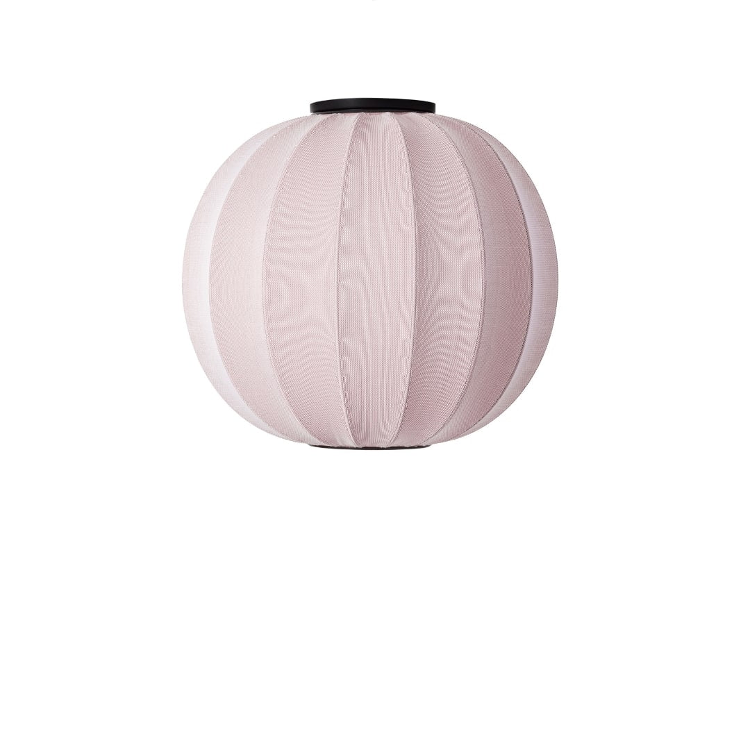 Produktbillede af Knit-Wit 60 Rund Loftlampe Light Pink Made by Hand i premium kvalitet