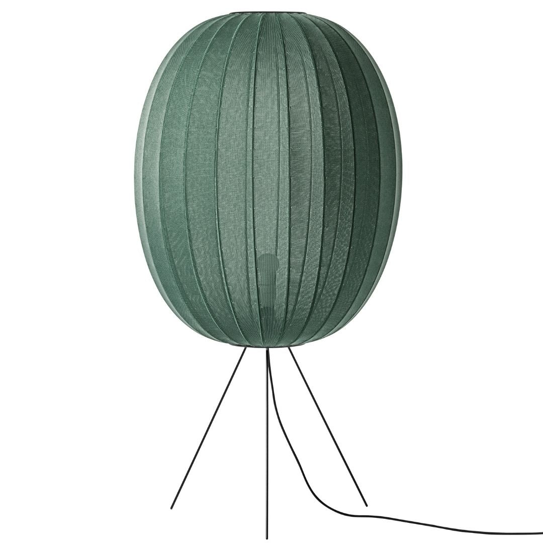 Produktbillede af Knit-Wit 65 High Oval Gulvlampe Medium Tweed Green Made by Hand i premium kvalitet