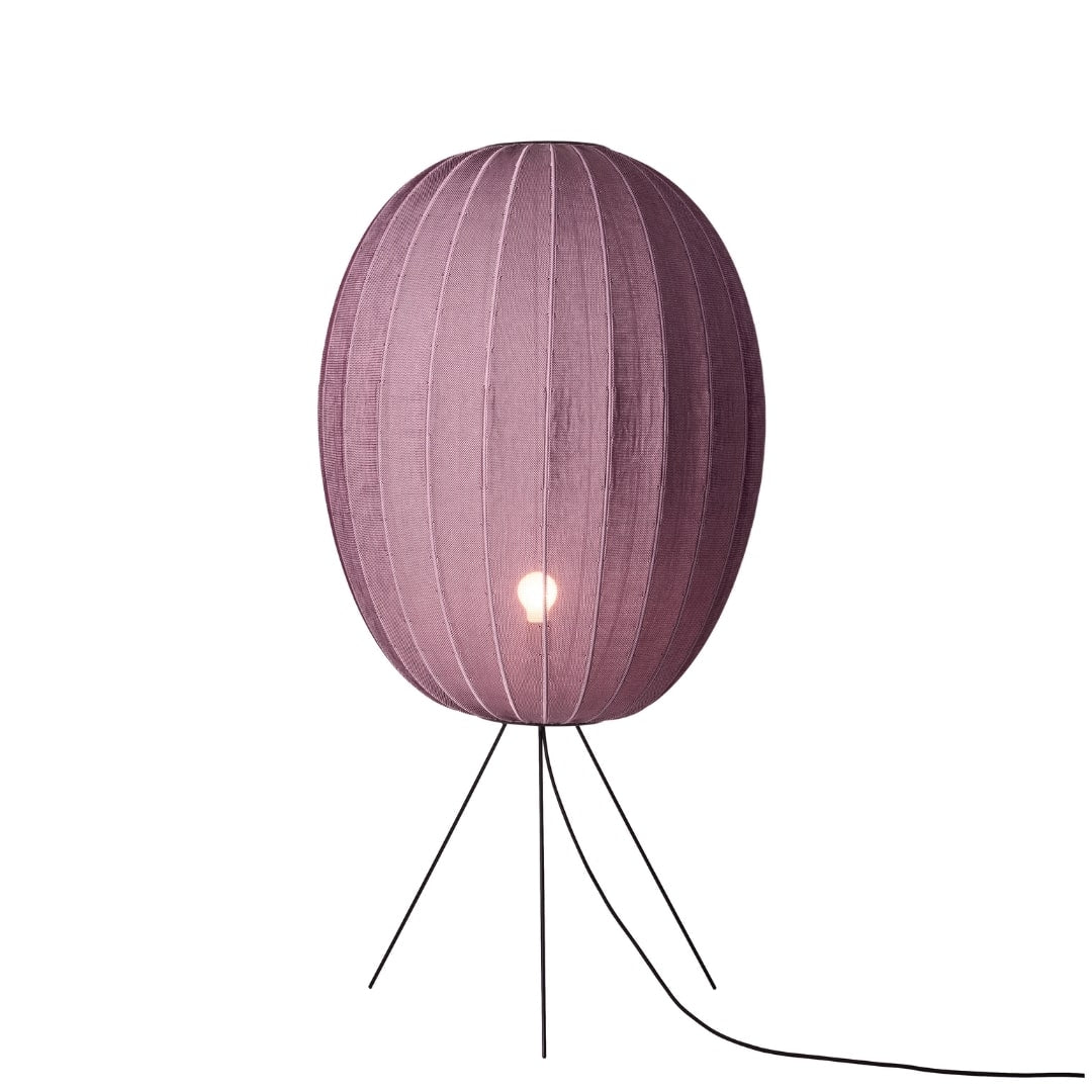Produktbillede af Knit-Wit 65 Round Gulvlampe Burgundy Made by Hand i premium kvalitet