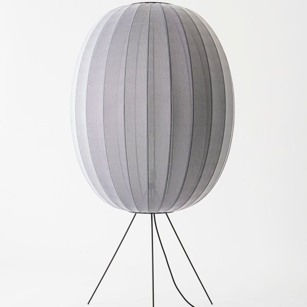 Produktbillede af Knit-Wit 65 Round Gulvlampe Silver Made by Hand i premium kvalitet