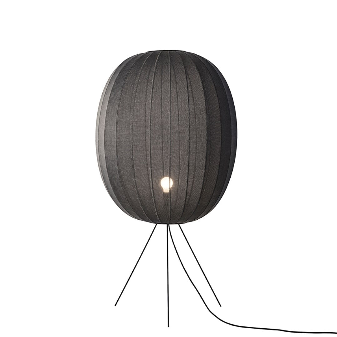 Produktbillede af Knit-Wit 65 Round Gulvlampe Sort Made by Hand i premium kvalitet