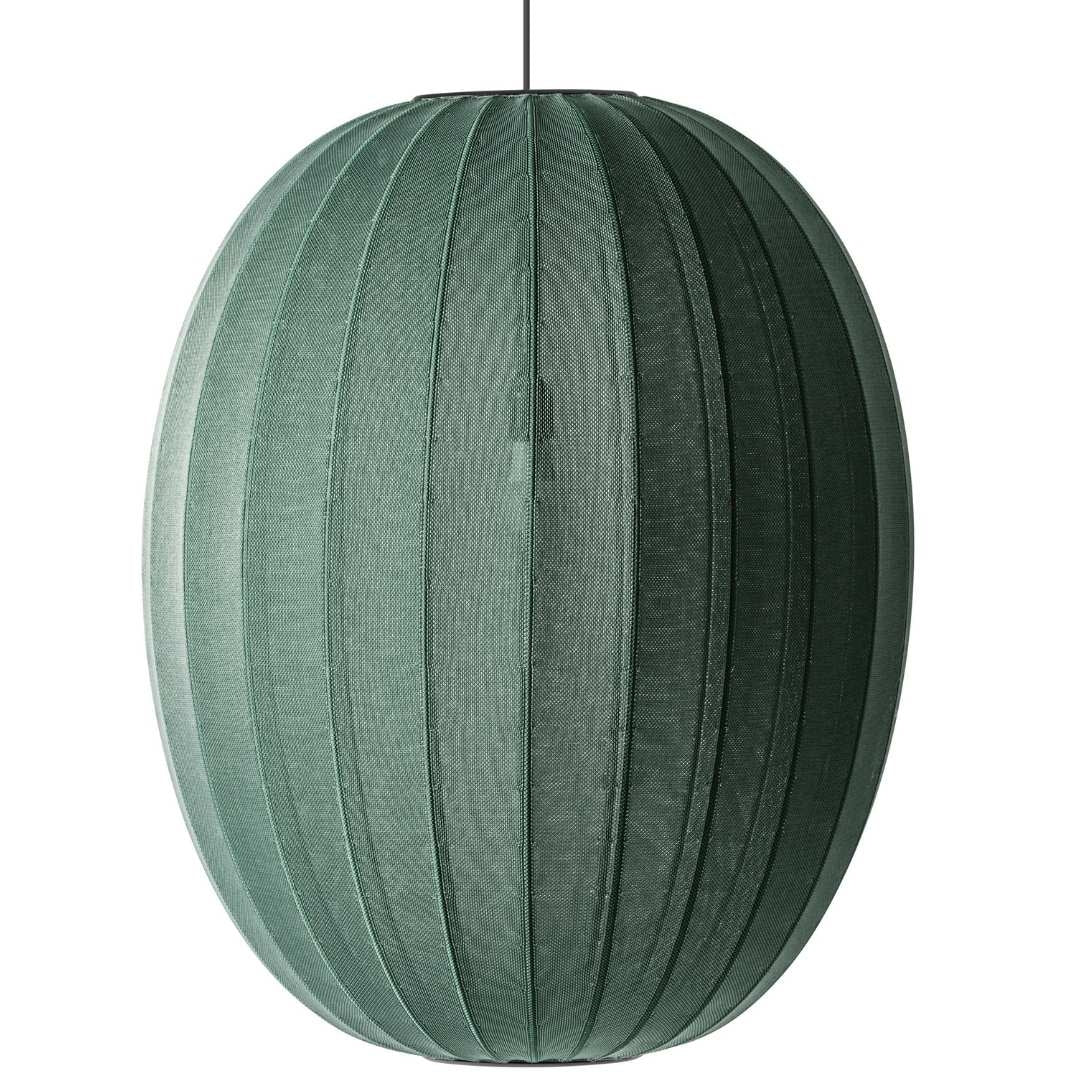 Produktbillede af Knit-Wit 65 High Oval Pendel Tweed Green Made by Hand i premium kvalitet