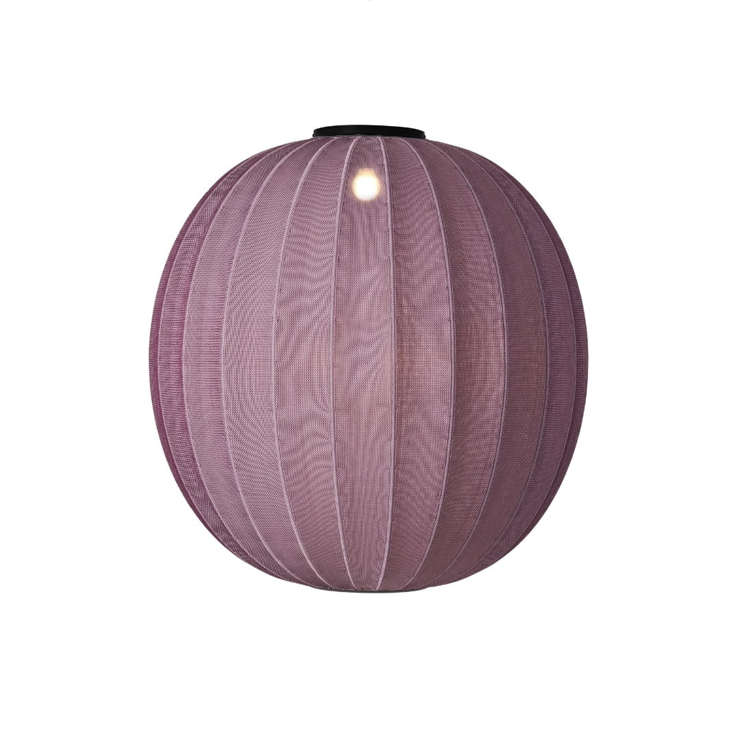 Produktbillede af Knit-Wit 75 Rund Loftlampe Burgundy Made by Hand i premium kvalitet