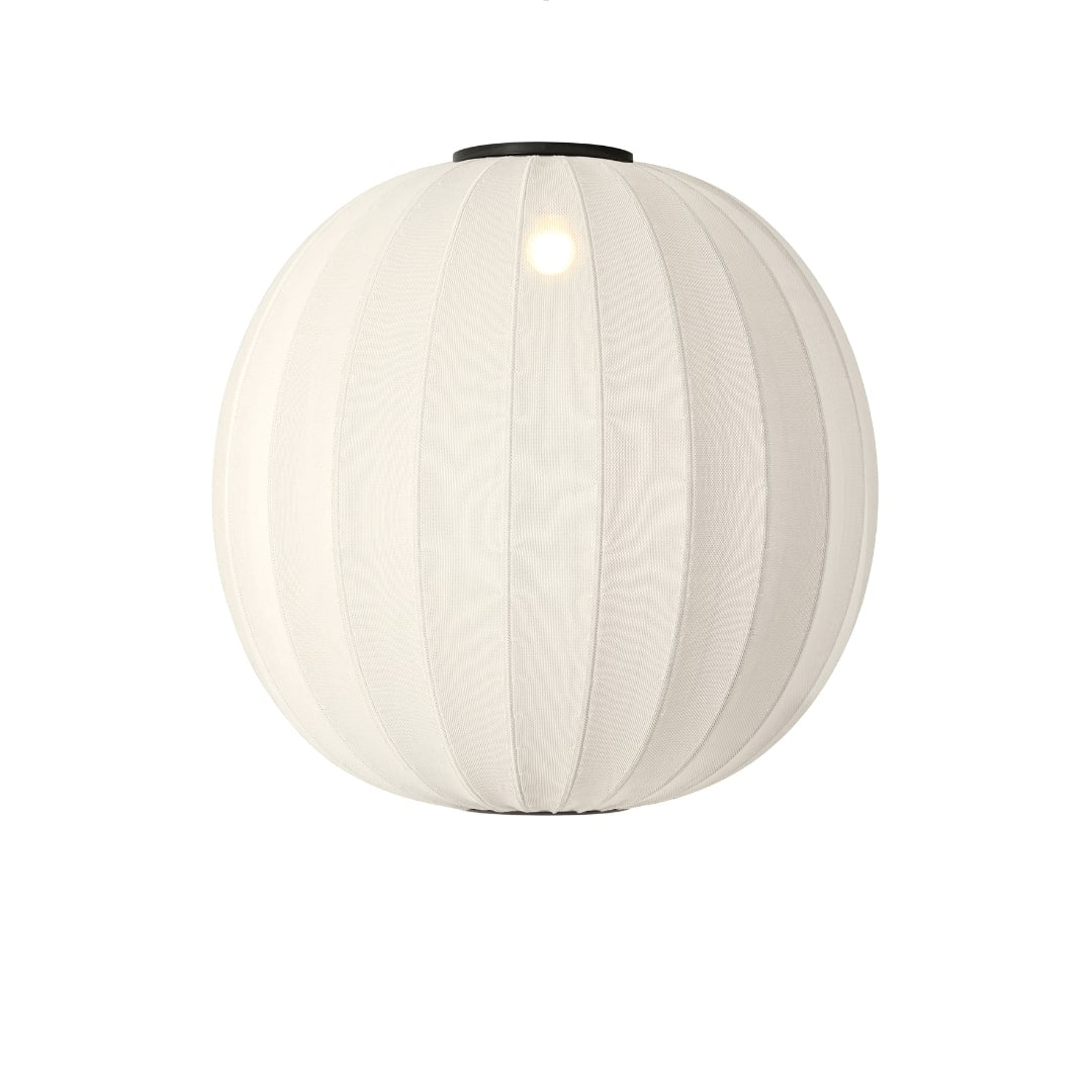 Produktbillede af Knit-Wit 75 Rund Loftlampe Perle Hvid Made by Hand i premium kvalitet