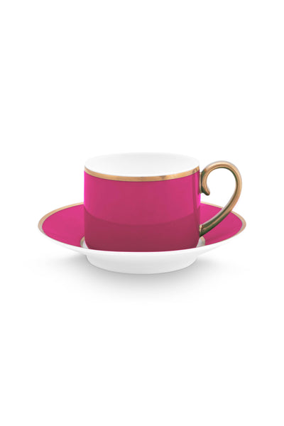 Se billigt tilbud på Espresso Cup & Saucer Pip Chique Gold-Pink 120ml! Udsalg på Bolig > Køkken > Porcelæn. Spar op til 59%. Hurtig levering: 1-2 hverdage.