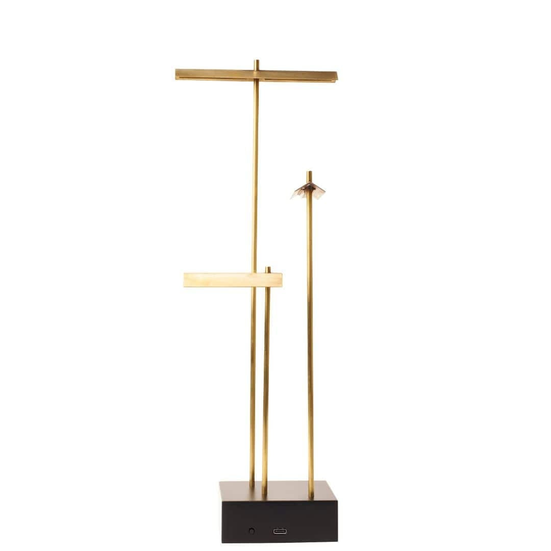 Produktbillede af Knokke Transportabel Bordlampe Messing DCW Editions i premium kvalitet