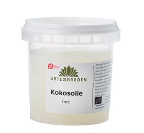 Detaljeret produktbillede af Urtegaarden Kokosolie fast Ø 100g. på tilbud