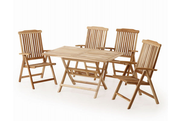 Produktbillede af Køln Granada Teak Havemøbelsæt 85x135 cm på tilbud i høj kvalitet
