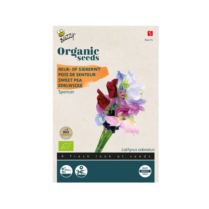 Økologiske ærteblomster Spencer blanding frø