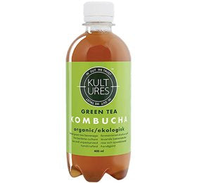 Detaljeret produktbillede af Kombucha Green Tea Ø 400 ml på tilbud