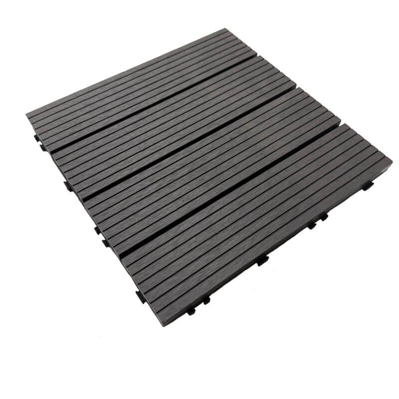 Produktbillede af Kompositfliser 30 x 30 x 2,2 cm Antracit på tilbud i høj kvalitet
