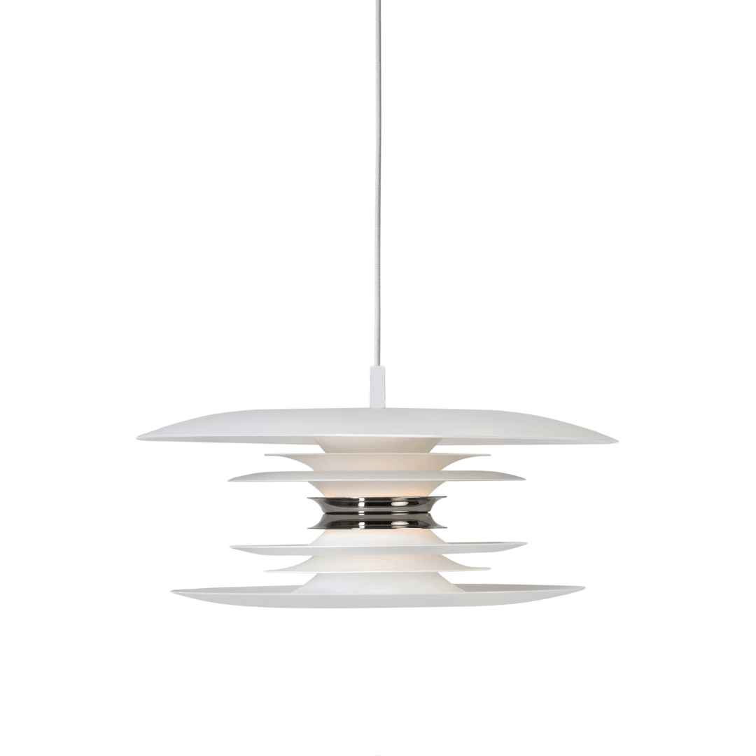 Produktbillede af Diablo Ø40 Pendel Mat Hvid LED Belid i premium kvalitet