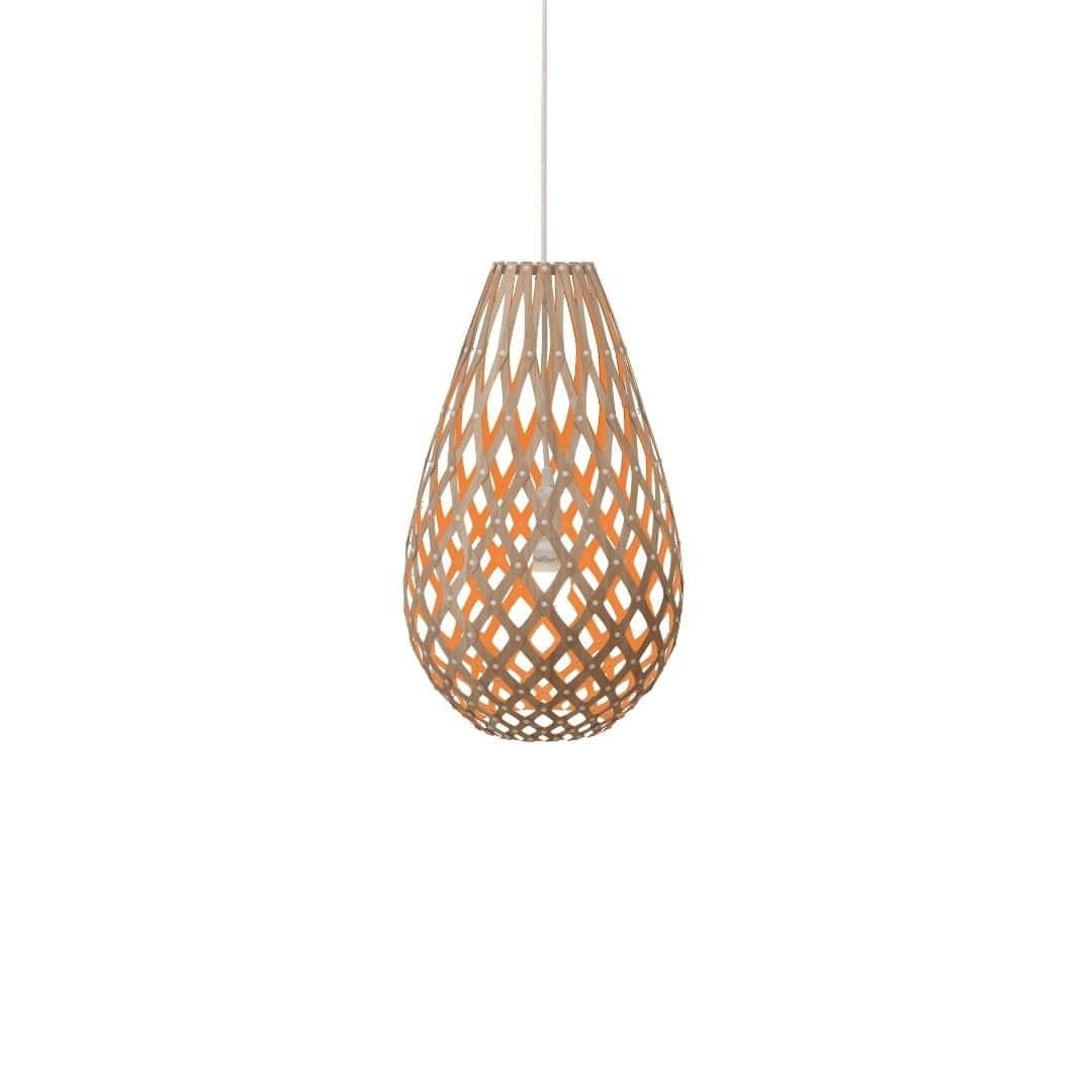 Produktbillede af Koura H50 Pendel Bamboo / Orange David Trubridge i premium kvalitet
