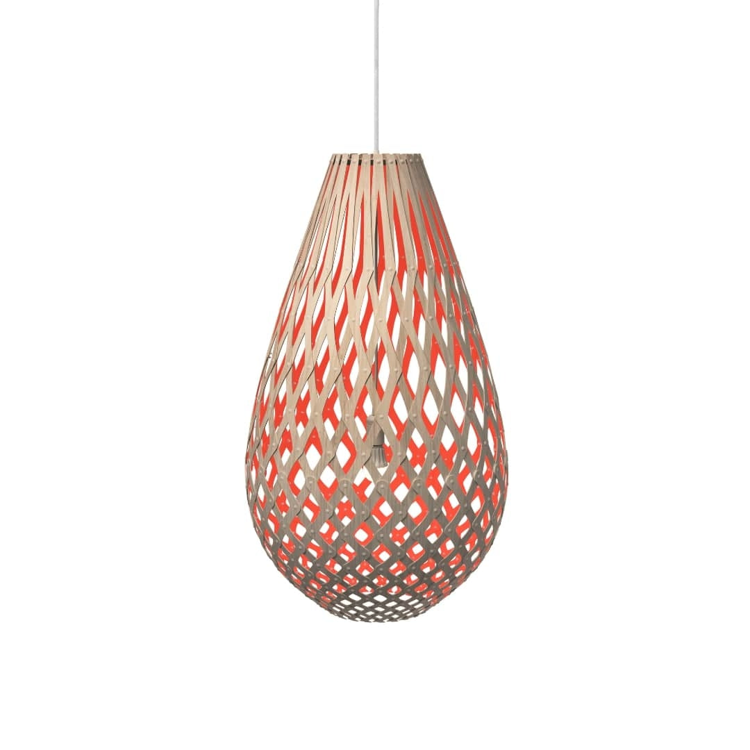 Koura H120 Pendel Bambus/Rød David Trubridge