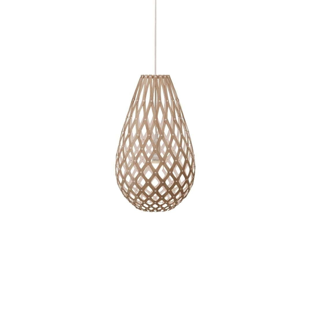 Produktbillede af Koura H50 Pendel Bamboo / Hvid David Trubridge i premium kvalitet