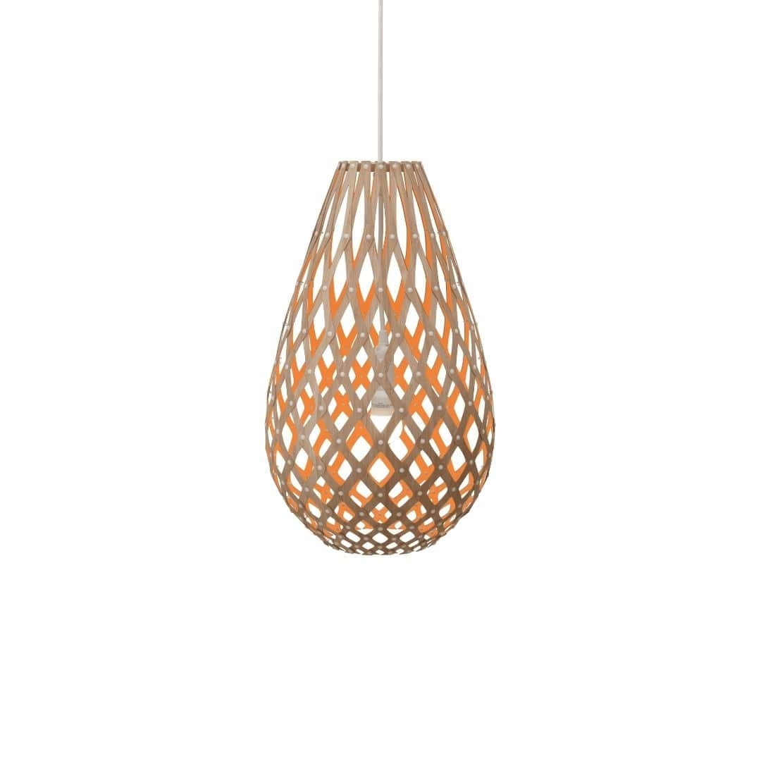 Produktbillede af Koura H75 Pendel Bamboo / Orange David Trubridge i premium kvalitet