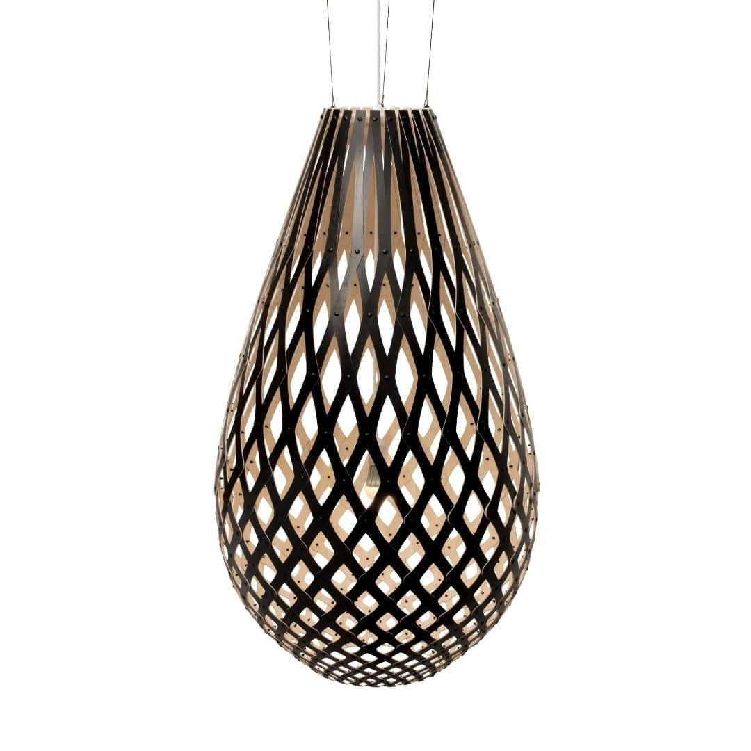 Produktbillede af Koura H160 Pendel Sort / Bamboo David Trubridge i premium kvalitet