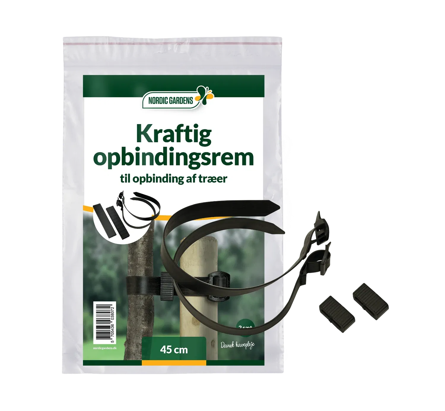 Produktbillede af Kraftig opbindingsrem 45 cm 2 stk. på tilbud i høj kvalitet
