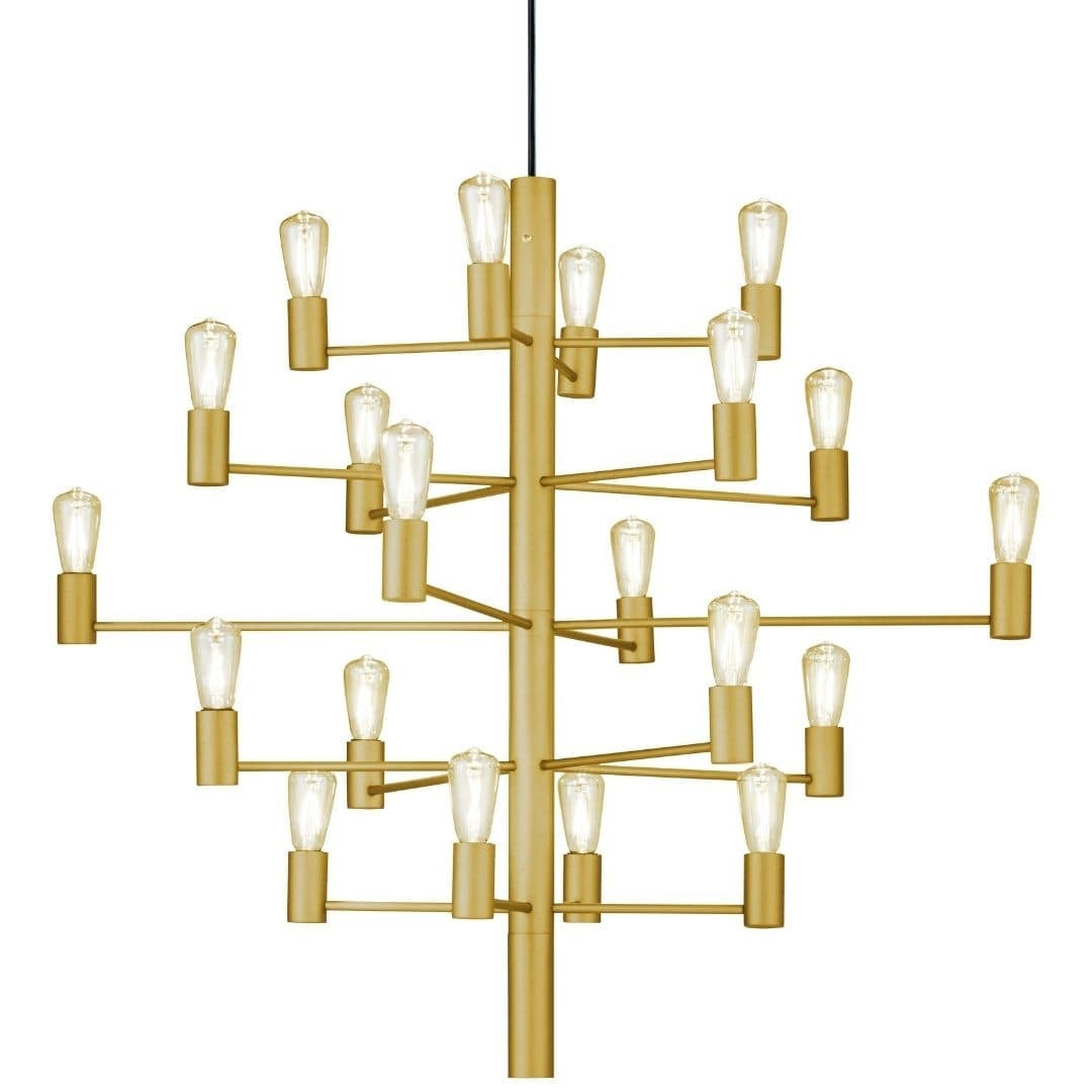 Produktbillede af Krona Manola 20 Pendel Satin Messing Herstal i premium kvalitet