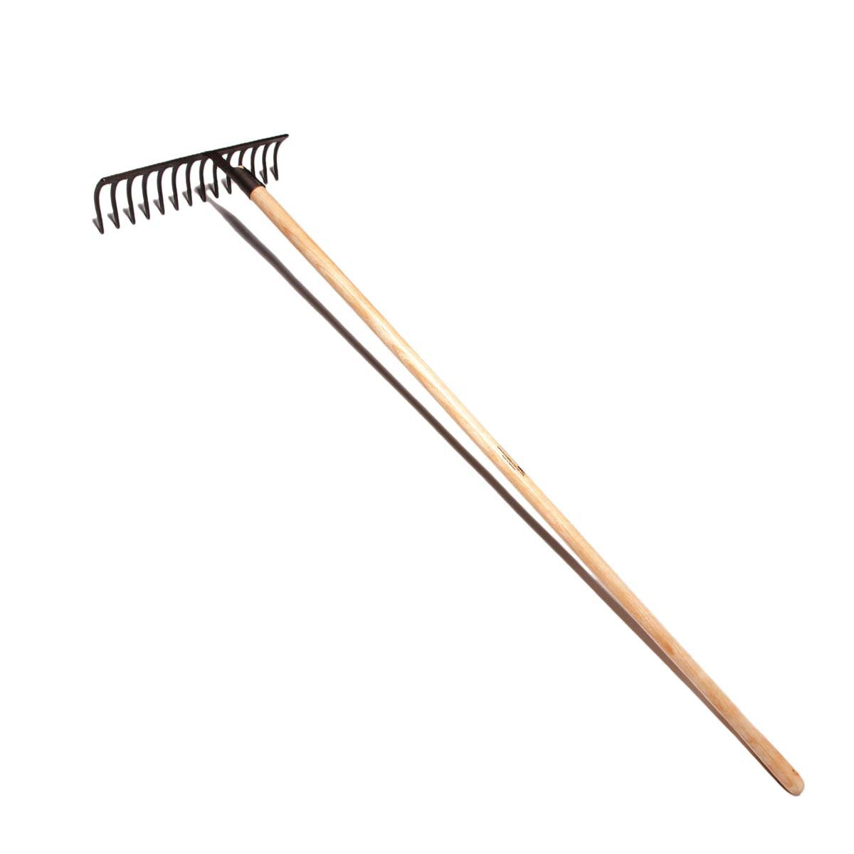 Produktbillede af Vejrive med 14 tænder og lakeret skaft 168 cm på tilbud i høj kvalitet