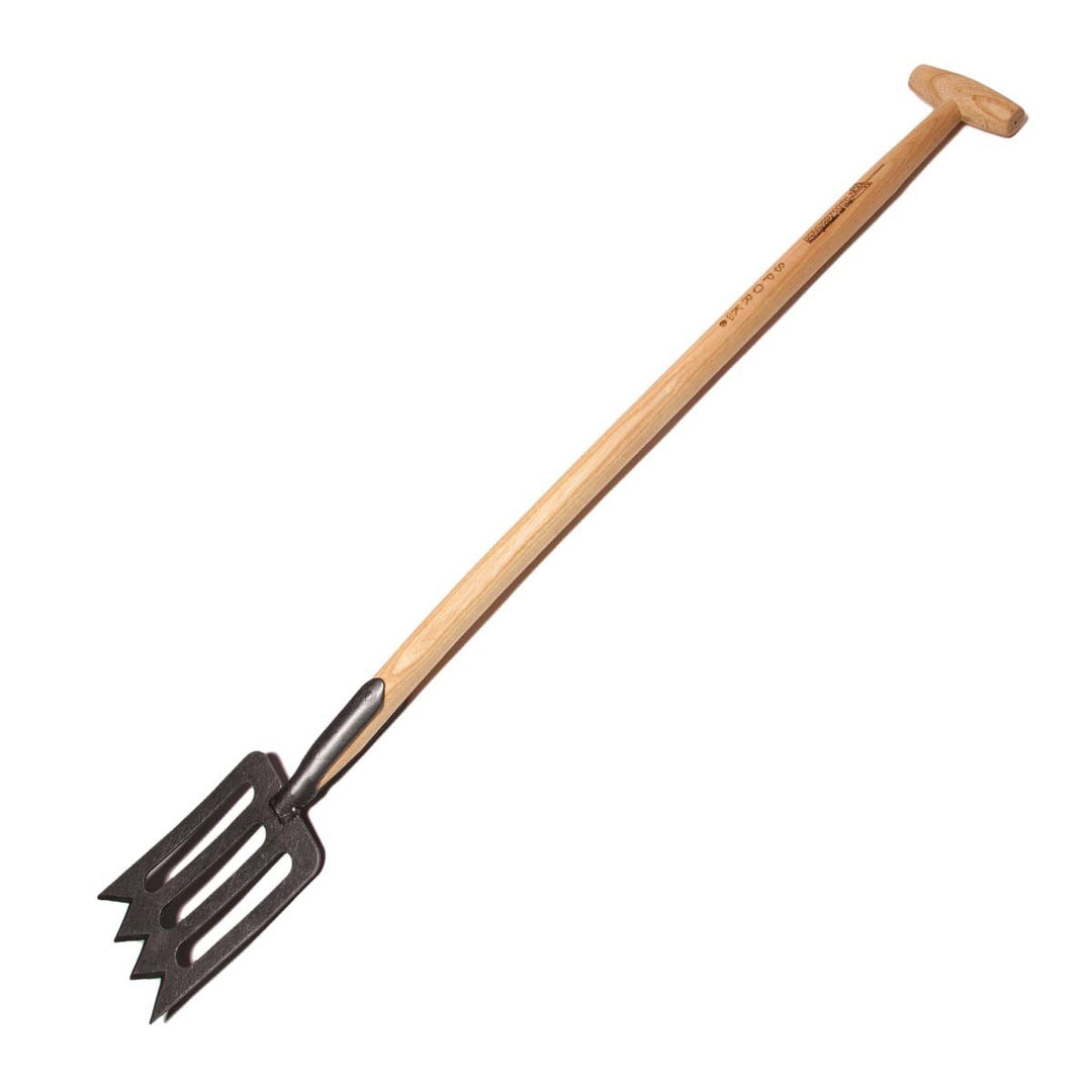 Produktbillede af Have spork med T-greb i asketræ 117 cm på tilbud i høj kvalitet