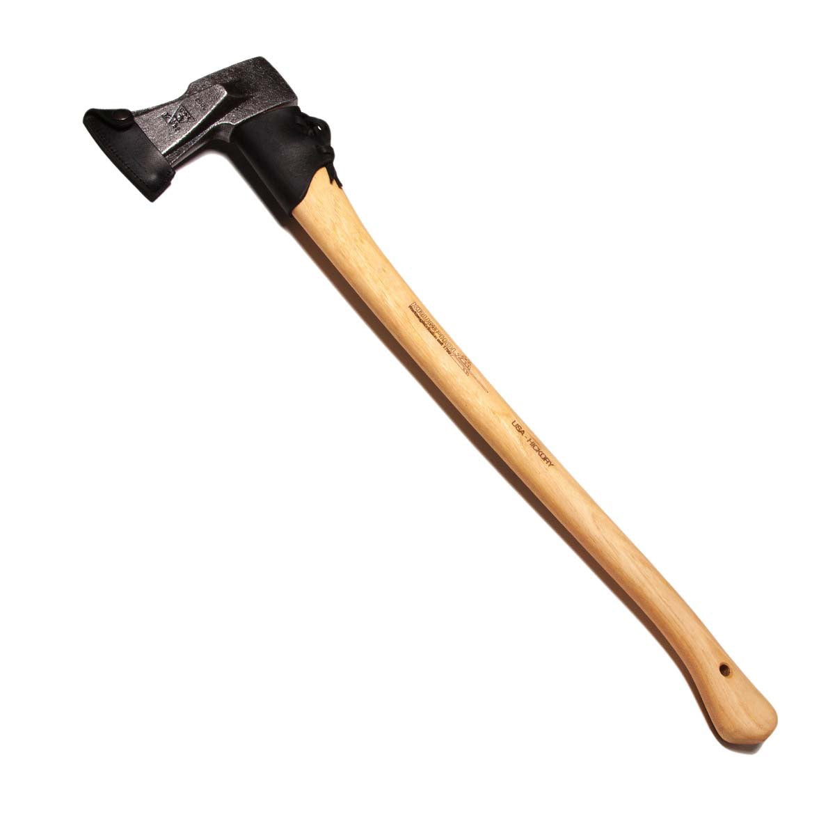 Produktbillede af Superkløveøkse med hickoryskaft og beskytter til æg og skaft 80 cm på tilbud i høj kvalitet