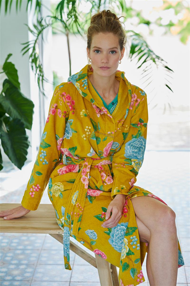 PIP Good Evening Bathrobe Yellow-S
