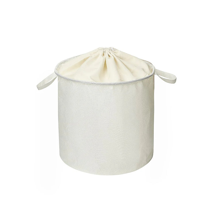 Vasketøjskurv foldbar design hjerter eller råhvid Råhvid